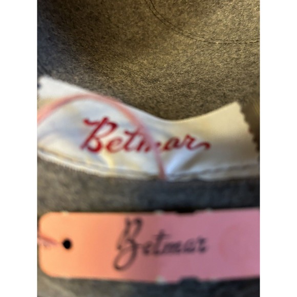 VTG Henry Dollar Betmar Fashion Hat Gray Rolled Wool Felt New York Fedora Derby
